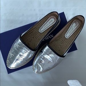 Stuart Weitzman Evon Silver Espadrille